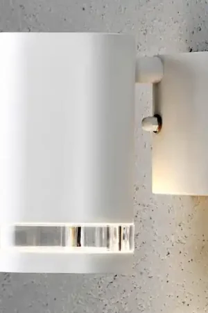 Applique esterni Modena con fessura, 1 luce bianco Di Tendenza