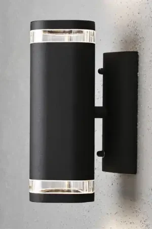 Ultime Pezzi Applique esterni Modena con fessura, 2 luci nero