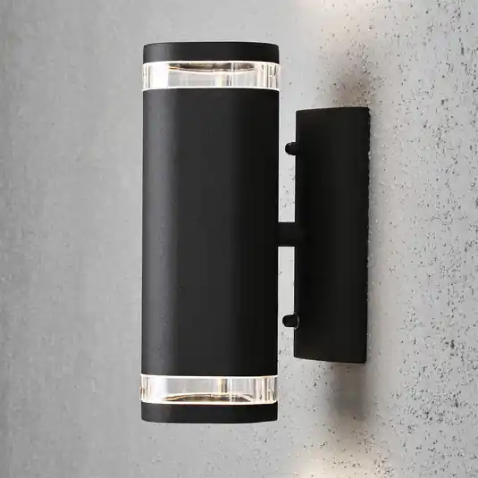 Ultime Pezzi Applique esterni Modena con fessura, 2 luci nero
