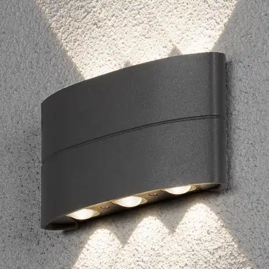 Prezzo Ridotto Applique da esterni LED antracite a 6 luci