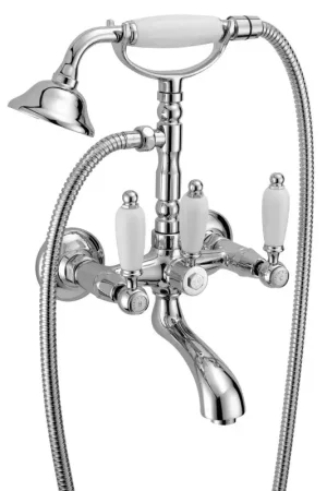 Consegna Rapida External bath mixer with double control lever Porta & Bini Queen 12200CR