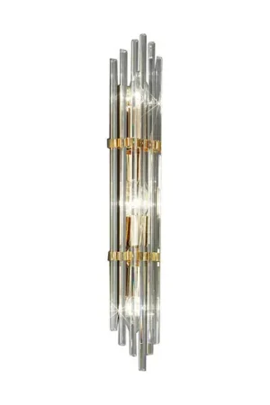 Compra Oggi Stesso Applique austrolux Ontario, 60 cm, placcato oro 24 K, vetro