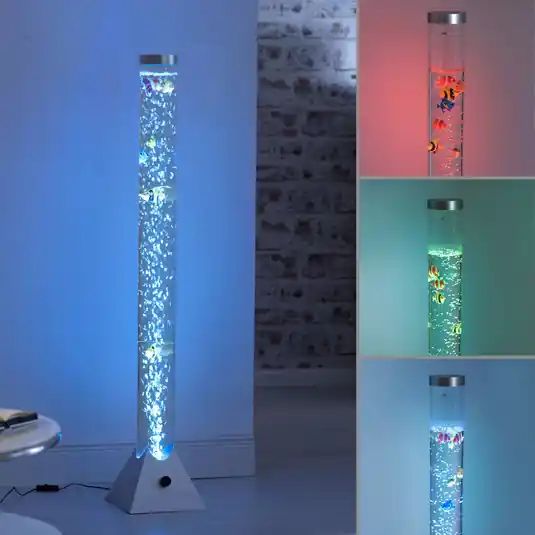 Colonna d‘acqua Ava con LED e pesci, altezza 120cm Ultime Pezzi
