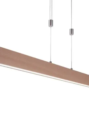 Compra Adesso Lampada LED sospensione Amanda look legno, dimming
