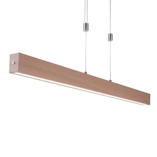 Compra Adesso Lampada LED sospensione Amanda look legno, dimming