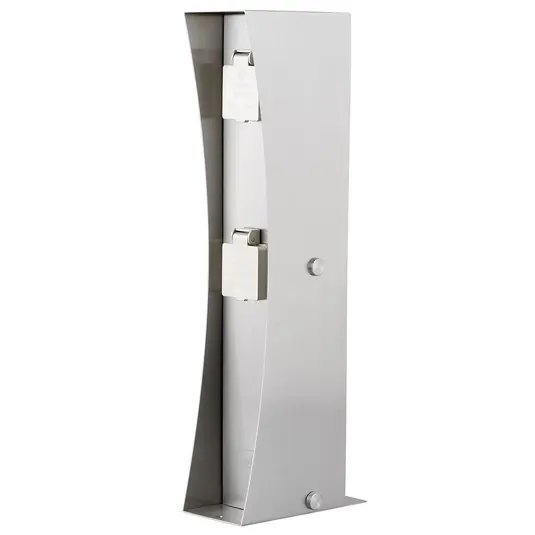 Prezzo Basso Colonna con prese Connect D2, acciaio inox