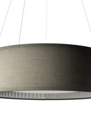 Luceplan Silenzio Lampada LED a sospensione grigia Ø 150cm Prezzo Ridotto