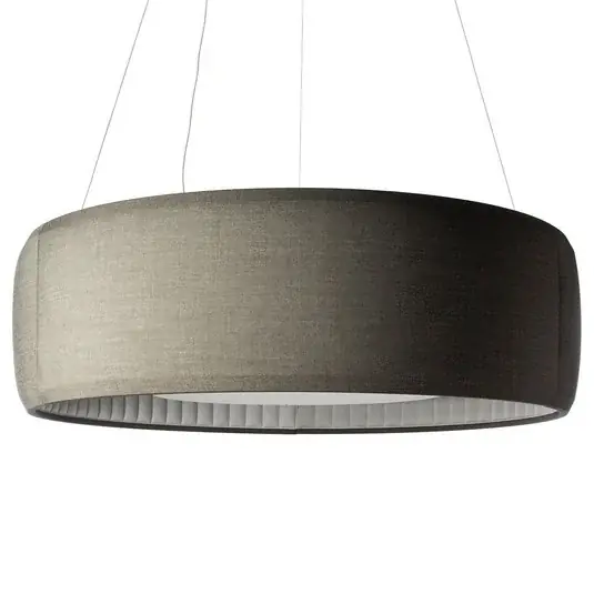 Luceplan Silenzio Lampada LED a sospensione grigia Ø 150cm Prezzo Ridotto
