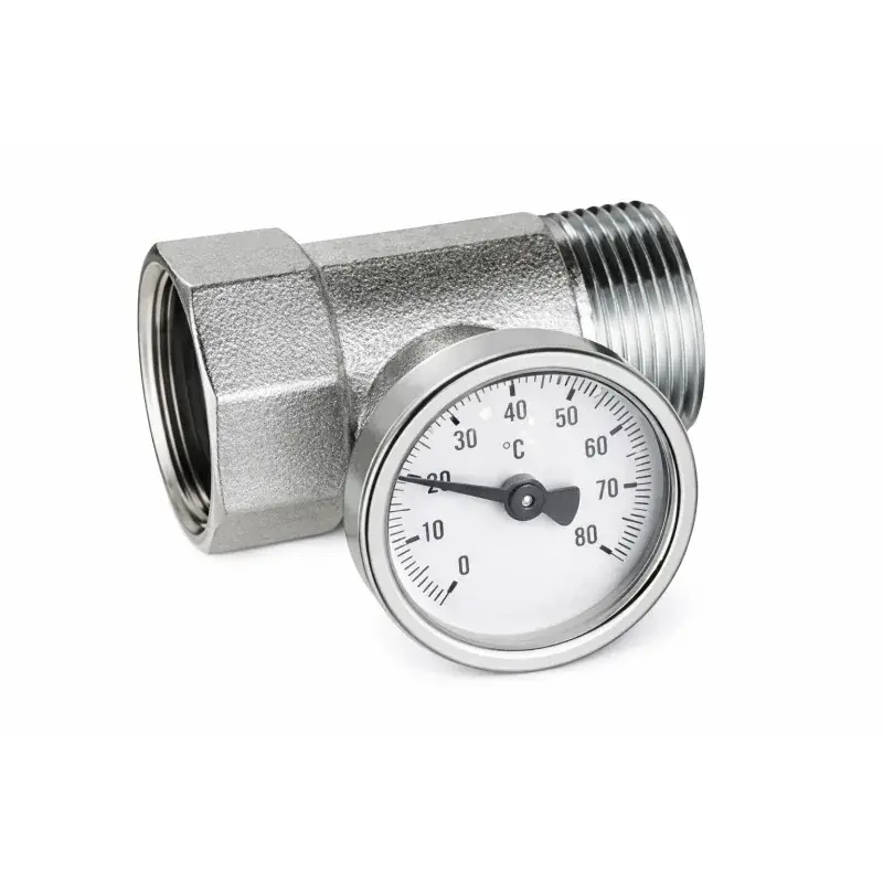 Popolare Chrome-plated temperature gauge fitting complete with temperature gauge FAR 3432