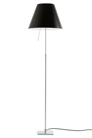 Luceplan Costanza da terra D13t, alluminio/nero Saldi
