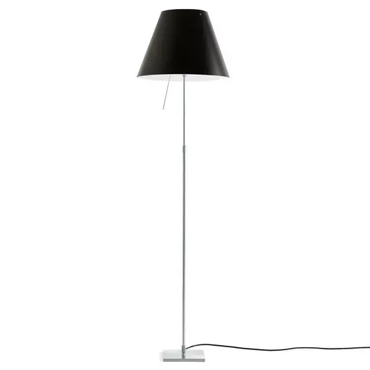 Luceplan Costanza da terra D13t, alluminio/nero Saldi
