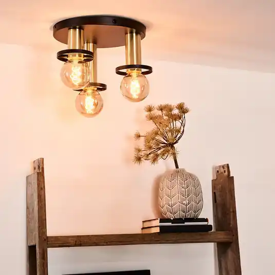 Più Venduto Plafoniera rotonda Anaka a 3 luci