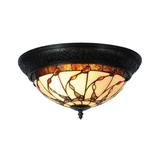 Compra Online Lampada da soffitto Florent in stile Tiffany
