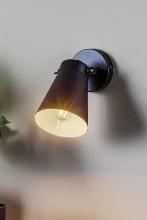 Applique Amos, nero, 1 luce Bestseller
