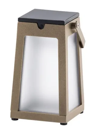 Occasione Imperdibile Lanterna solare LED Tinka portatile, marrone