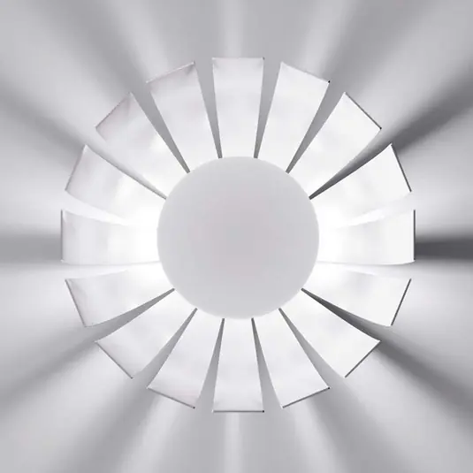 Offerta Lampo Plafoniera LED di design Loto, bianca, 27 cm