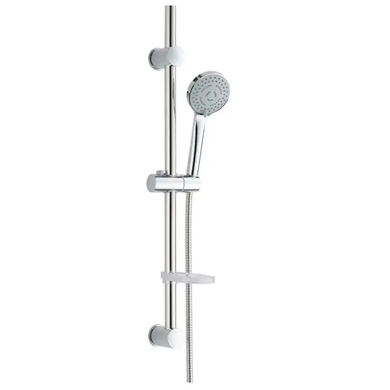 Must-Have Shower sliding rail with height-adjustable wall support Damast Nature 18182