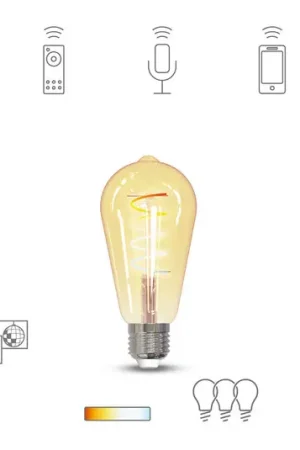 Solo Oggi Müller Licht tint lampadina LED retro oro E27 5,5W