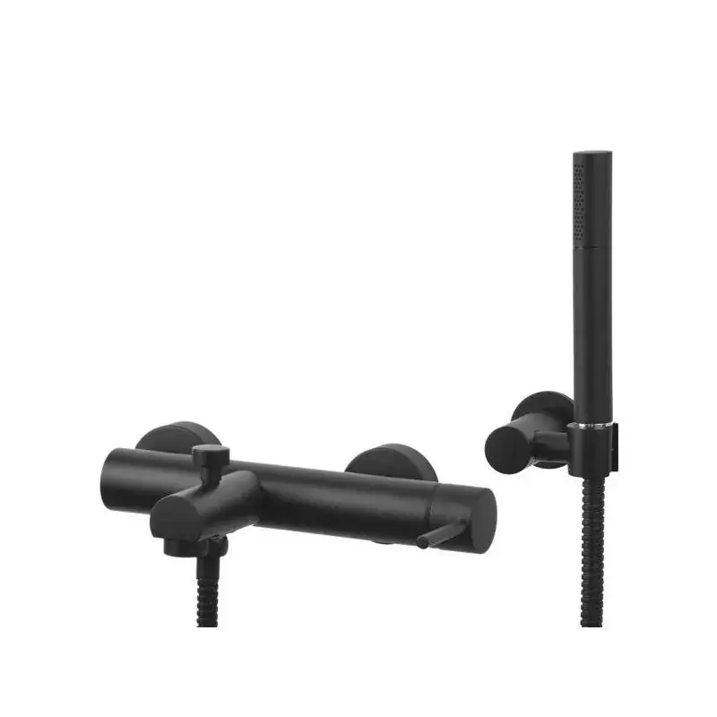 Matt black external bath mixer Gattoni Easy 2201/22NO Nuova Collezione