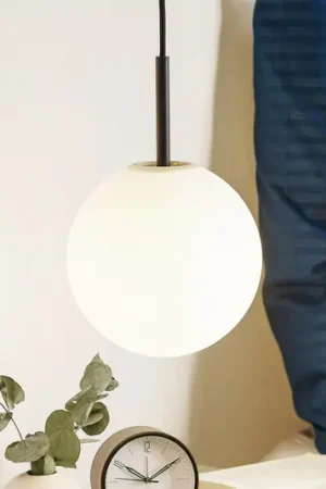 Vendita Finale Lampada LED a sospensione Audo TR Bulb, nero/opale opaco, vetro, E27