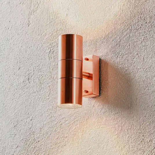 lampada da parete esterna Tin Double in rame Ultime Pezzi