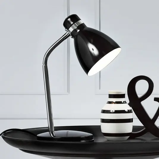 moderna lampada da tavolo CICLONE, nera Compra Adesso