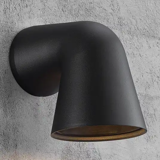 Moderna applique da esterni Front, nera Spedito Oggi