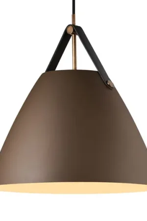 Lampada a sospensione Strap con paralume in metallo beige, 36 cm Compra Adesso