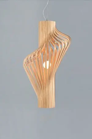 Esclusivo Northern Diva - Lampada a sospensione di design in rovere
