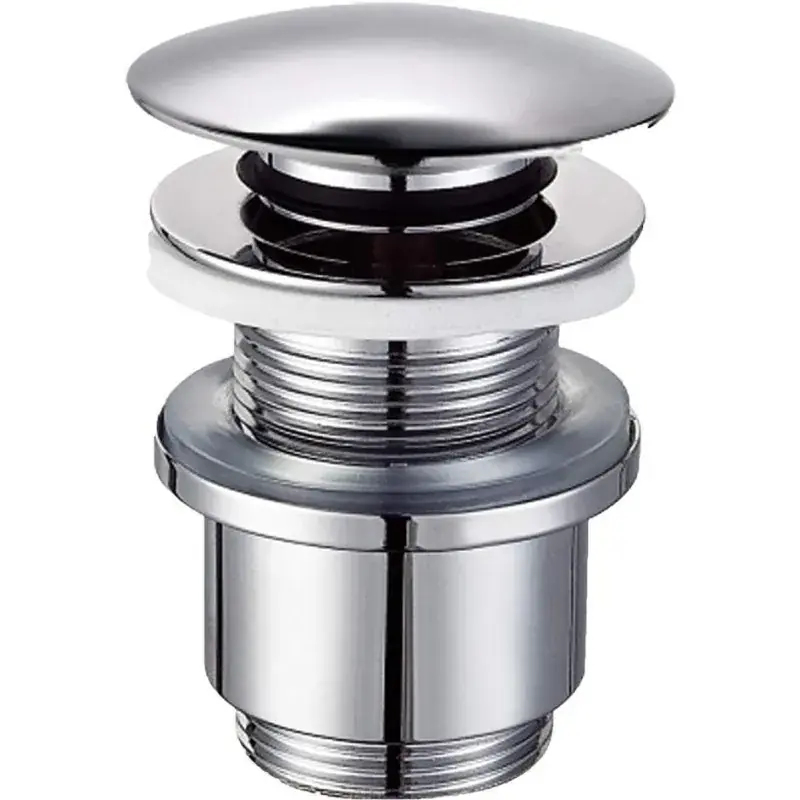 Occasione Click-clack bidet waste, chrome-colored, without overflow Tecom PTBST