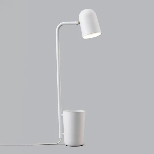 Lampada da scrivania di designer Buddy, bianca Saldi