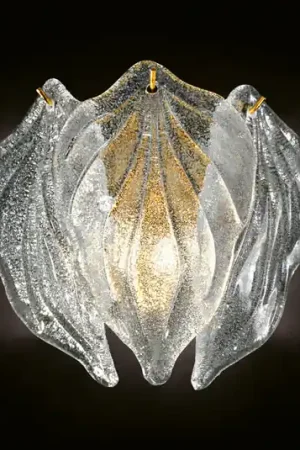Applique Foglie in vetro di Murano Esclusivo