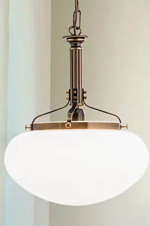 Esclusivo Lampada a sospensione Delia a 1 luce ottone antico