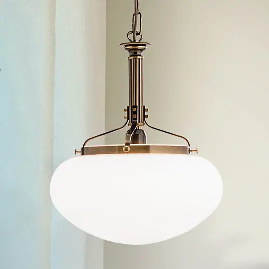 Esclusivo Lampada a sospensione Delia a 1 luce ottone antico