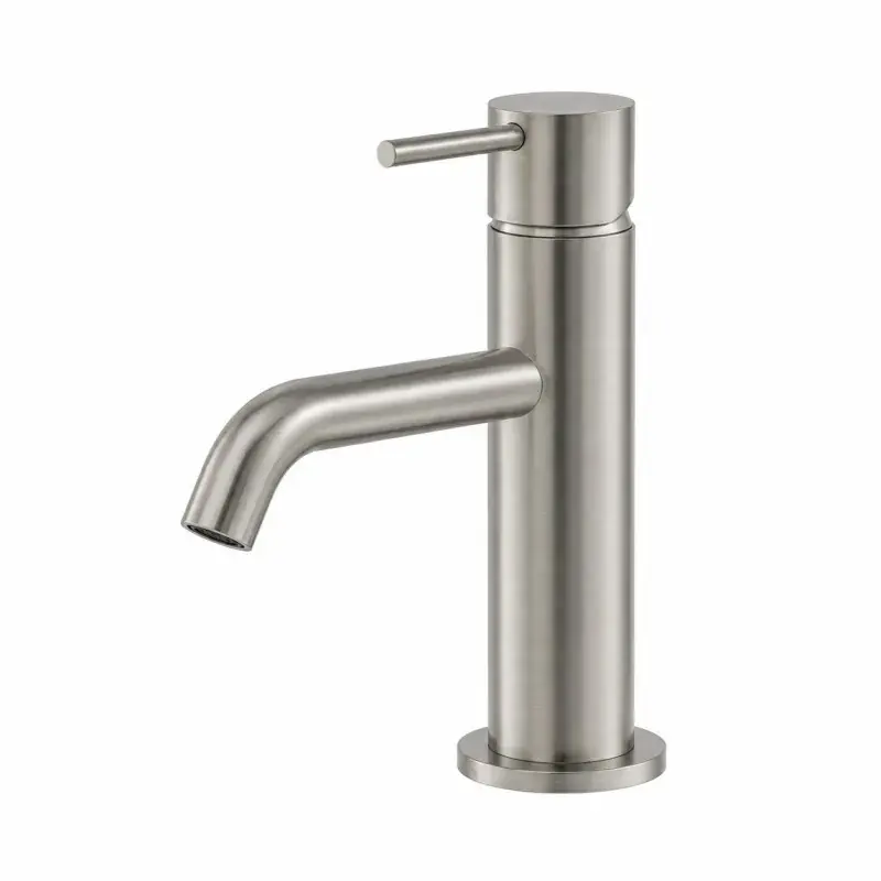 Saldi Wash basin mixer in brushed steel color Gattoni Easy 2382/23NS