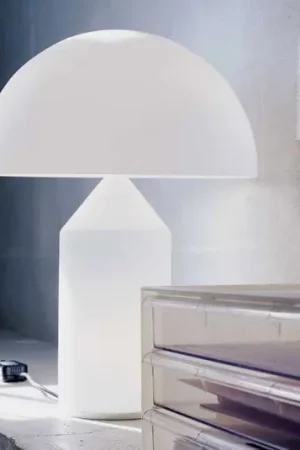 Oluce Atollo - Lampada da tavolo in vetro di Murano, 70 cm Promo Stagionale