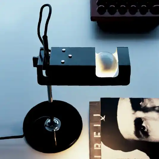 Oluce Spider - lampada da tavolo orizzontale, nero Offerta Lampo