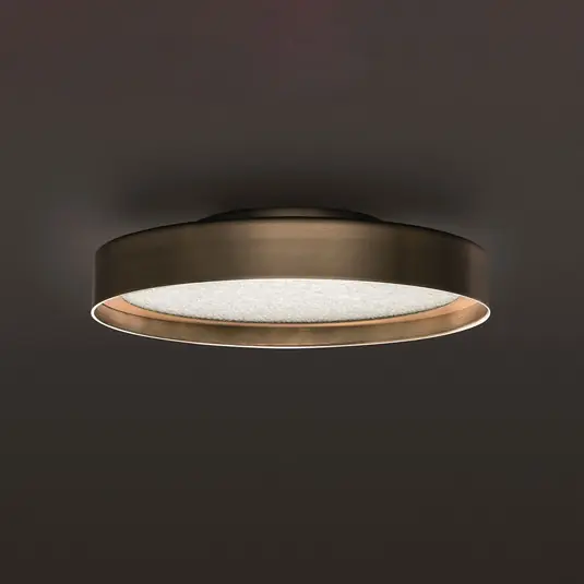 Direttamente Dal Produttore Oluce plafoniera Berlin, Ø 30 cm, color ottone anodizzato