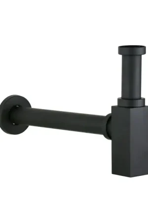 Affare Siphon for basin model matt black Piralla Rubinetterie SIFQNR