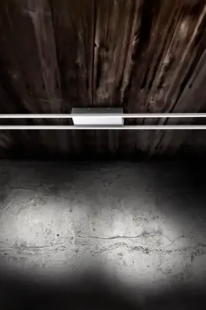 Ultimissimo Modello Paul Neuhaus Plafoniera LED Inigo, colore acciaio, lunghezza 110 cm
