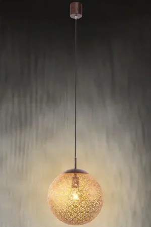 Prezzo Ridotto Paul Neuhaus lampada a sospensione Greta, Ø 30 cm, colore oro, metallo