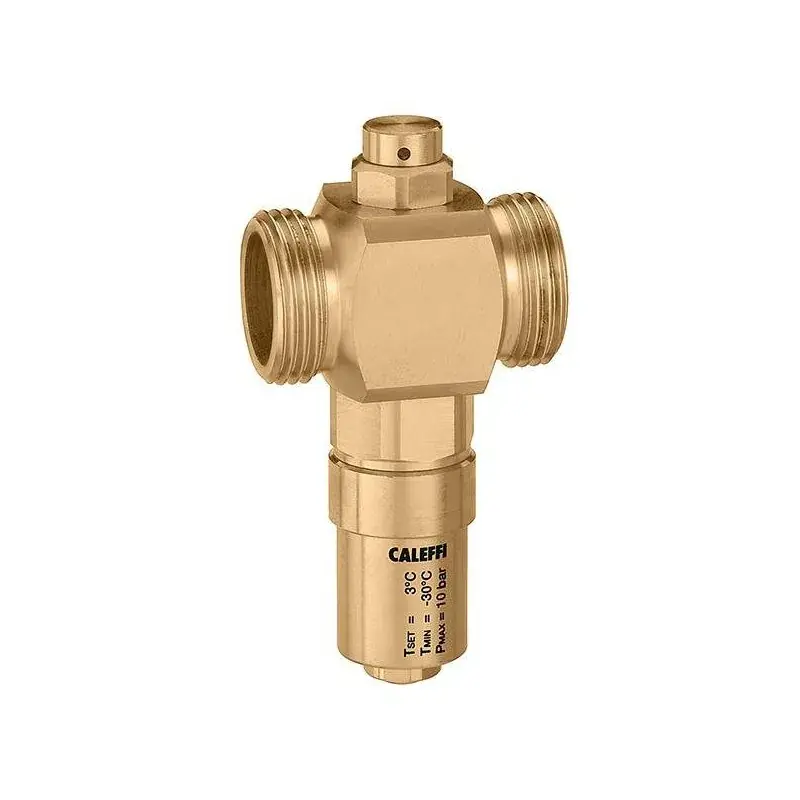 Scelto Dai Clienti Antifreeze valve with brass body Caleffi 108 iStop®
