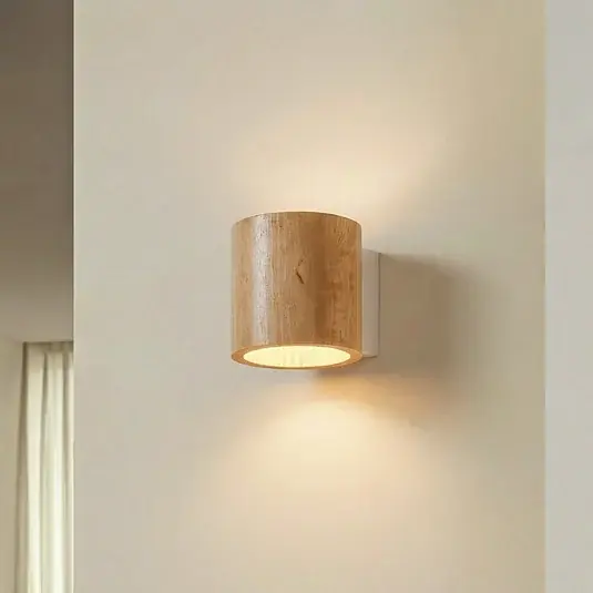 Nuovo Arrivo Applique Ara a forma di cilindro in legno