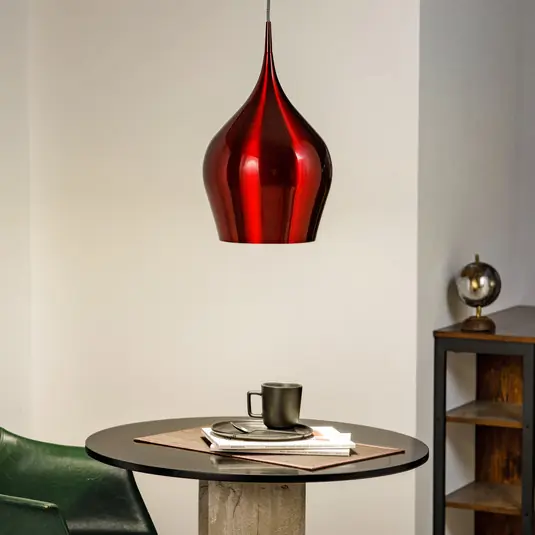 Acquista Ora Lampada a sospensione Vibrant rosso vino