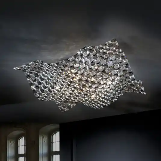 Occasione Imperdibile Satén - lampada da soffitto in cristallo 56 cm