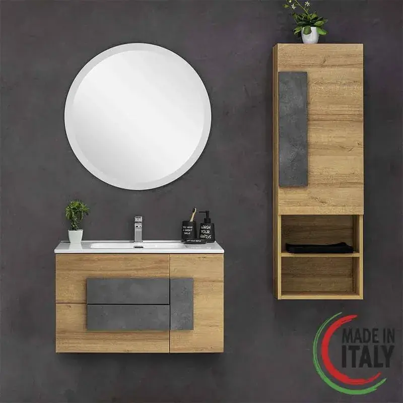 Bathroom composition suspended installation 80 cm Feridras Urban 804001 Saldi