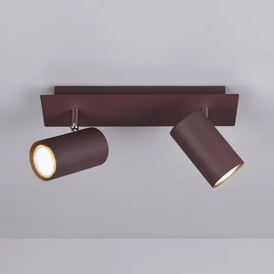 Faretto da soffitto Marley, a 2 luci, color ruggine Ordina Subito