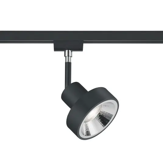 Spot a binario DUOline 780701, Ø 11 cm, nero, 2 fasi, GU10 Soddisfatti O Rimborsati