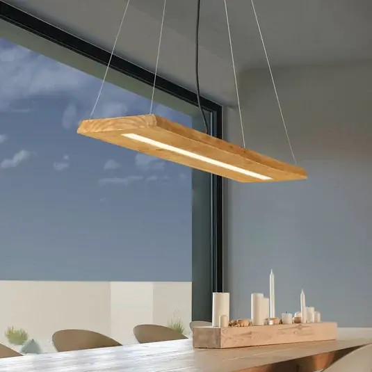 Più Venduto Lampada a sospensione LED Brad in legno