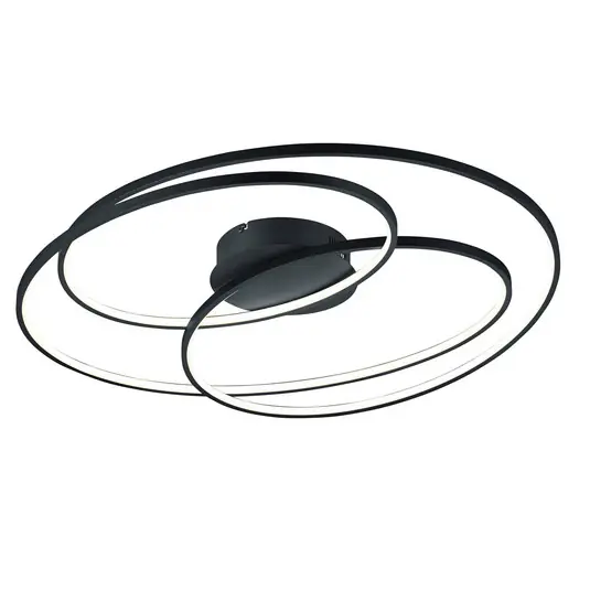 Compra Adesso Plafoniera LED Gale, 80 cm, nero satinato